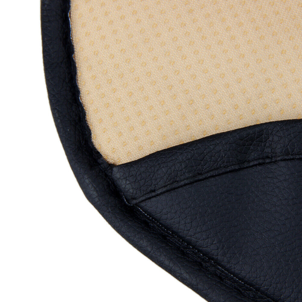 Car Deluxe PU Leather Front Seat Cover Full Surround Chair Cushion Mat