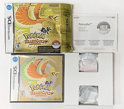 Nintendo Pokemon HeartGold w/ Bonus Figure and Walmart Exclusive Pokewalker  Holder (DS) 