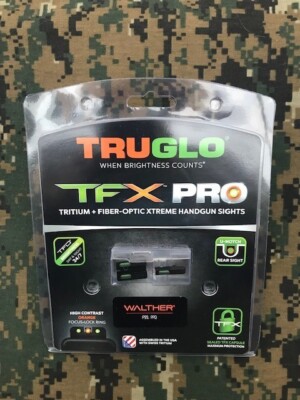 TruGlo TFX Pro Handgun Series Tritium/Fiber-Optic 3-Dot Pistol Night ...