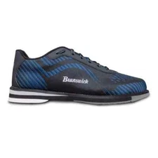Brunswick Command Black/Blue Mens Right Handed Interchangeable Bowling Shoes
