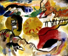 IMPROVISATION GARDEN OF LOVE 1912 ABSTRACT PAINTING BY WASSILY KANDINSKY REPRO