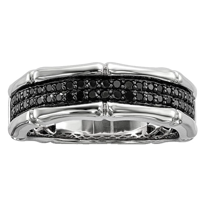Anillos de Plata de ley Negro para Hombres