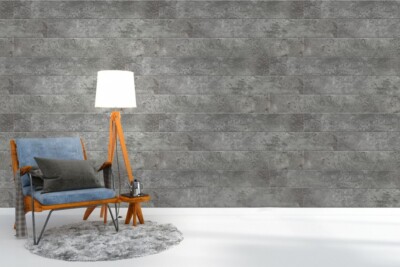 Foam Wall/Ceiling Plank, 39'' x 6.5'', Glue Up, Concrete Dark, 36 Pieces