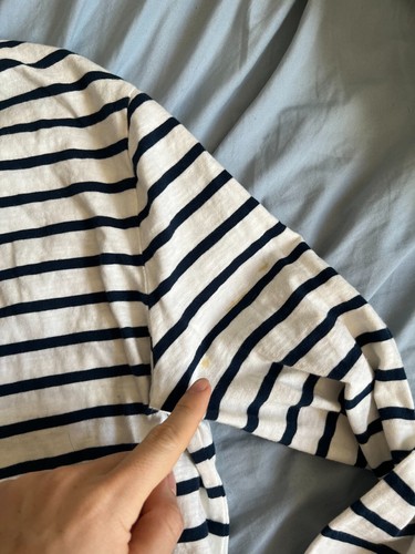 J. Crew Mercantile L/S Tee Shirt striped medium $58 - Picture 3 of 4