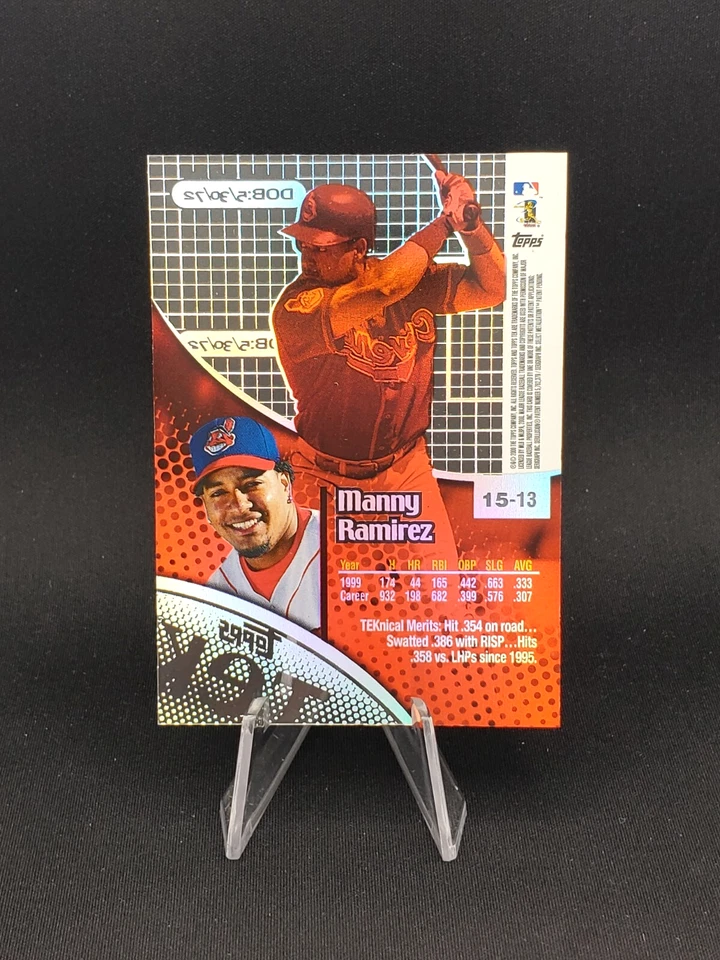 2000 Topps Tek #15-13 Manny Ramirez - Image 2 of 2