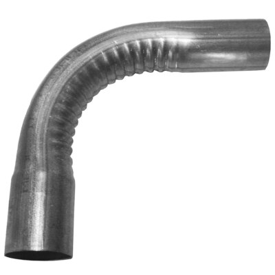 Nickson Exhaust Pipe Bend 90 Degree 3 Inch Diameter Aluminized Steel 17706