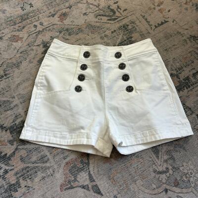 NWT Express Sailor Shorts White size 0