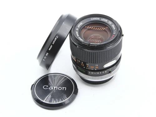 RARE Canon FD 35mm f/2 S.S.C SSC Concave Version III + Hood - Beautiful!!
