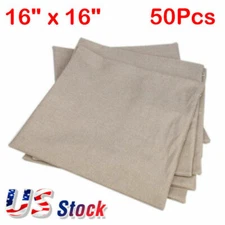 50Pcs 16" Upgraded Linen Sublimation Blank Pillow Case Cushion Cover DIY Printed