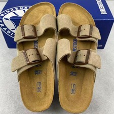 Birkenstock Arizona Taupe Suede Leather Soft Footbed Unisex Sandals EU 37-45
