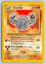 Graveler 30/64 Neo Revelation Pokemon Unlimited Yukiko Baba