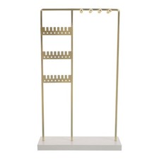  Earring Organizer Rack: Tabletop Jewelry Display Stand - Studs & Hanging