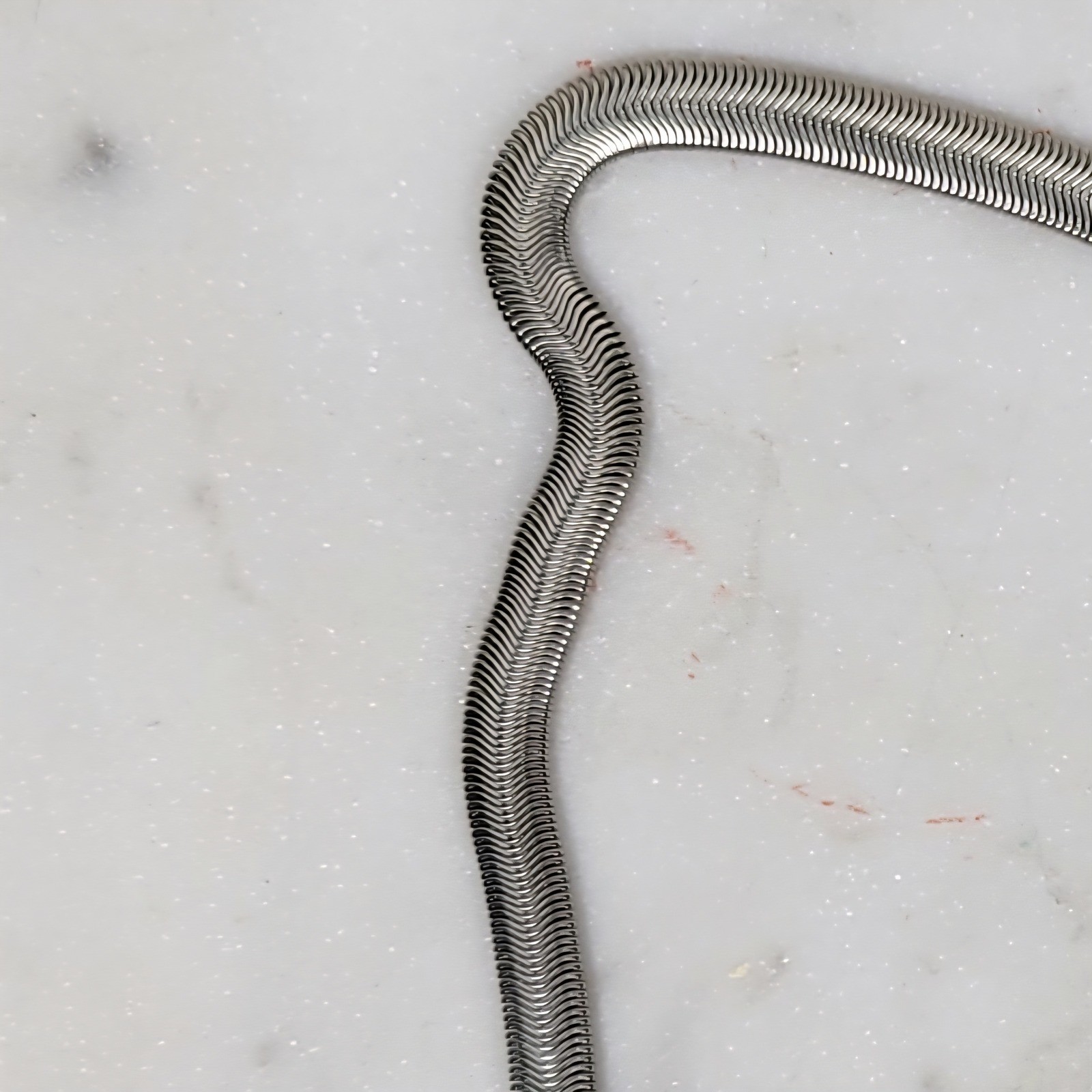 Chico's Statement Necklace White Silver Chunky Be… - image 11