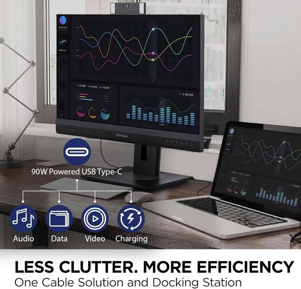 ViewSonic VG2757V-2K-S 27" 1440p Conferencing Monitor Certified Refurbished - Image 4 of 4