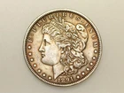 1891-P $1 MORGAN SILVER ONE DOLLAR TONED
