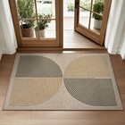 Rainbow Easy Jute Rug, 2x3 Entryway Rug Indoor Outdoor Front Door Mat, Farmho...