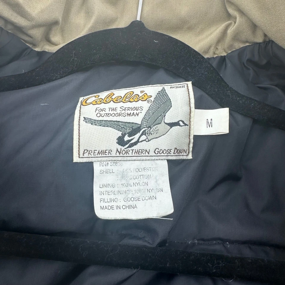 Cabela's Premier Northern Goose Down Vest Men's Medium Puffer Utility Medium - Image 4 of 4