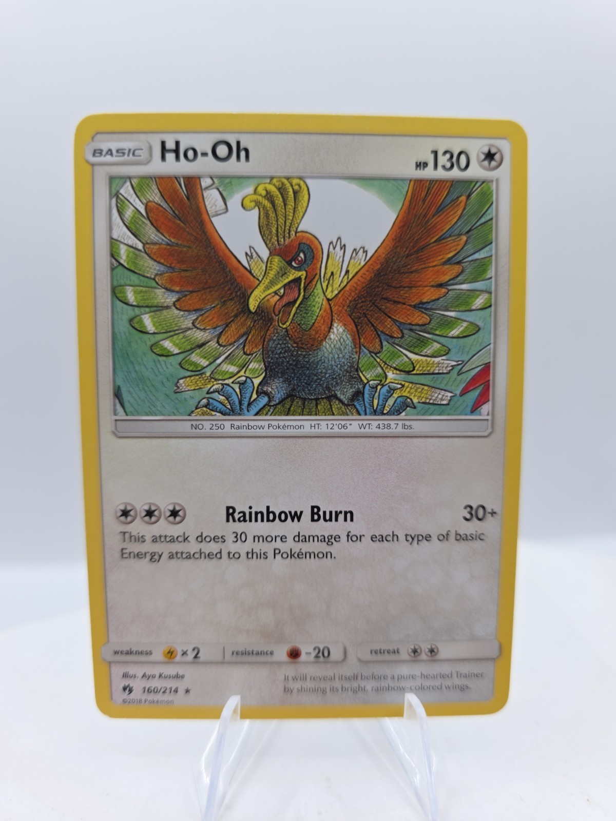Pokemon Ho-Oh 160/214 Sm-Lost Thunder Regular
