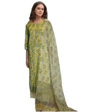 GoSriKi Women's Rayon Blend Straight Printed Kurta with Pant  Dupatta