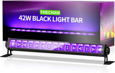 42W LED Black Light Bar, Blacklight Bar with 6Ft Cord Plug Switch, Black Lights