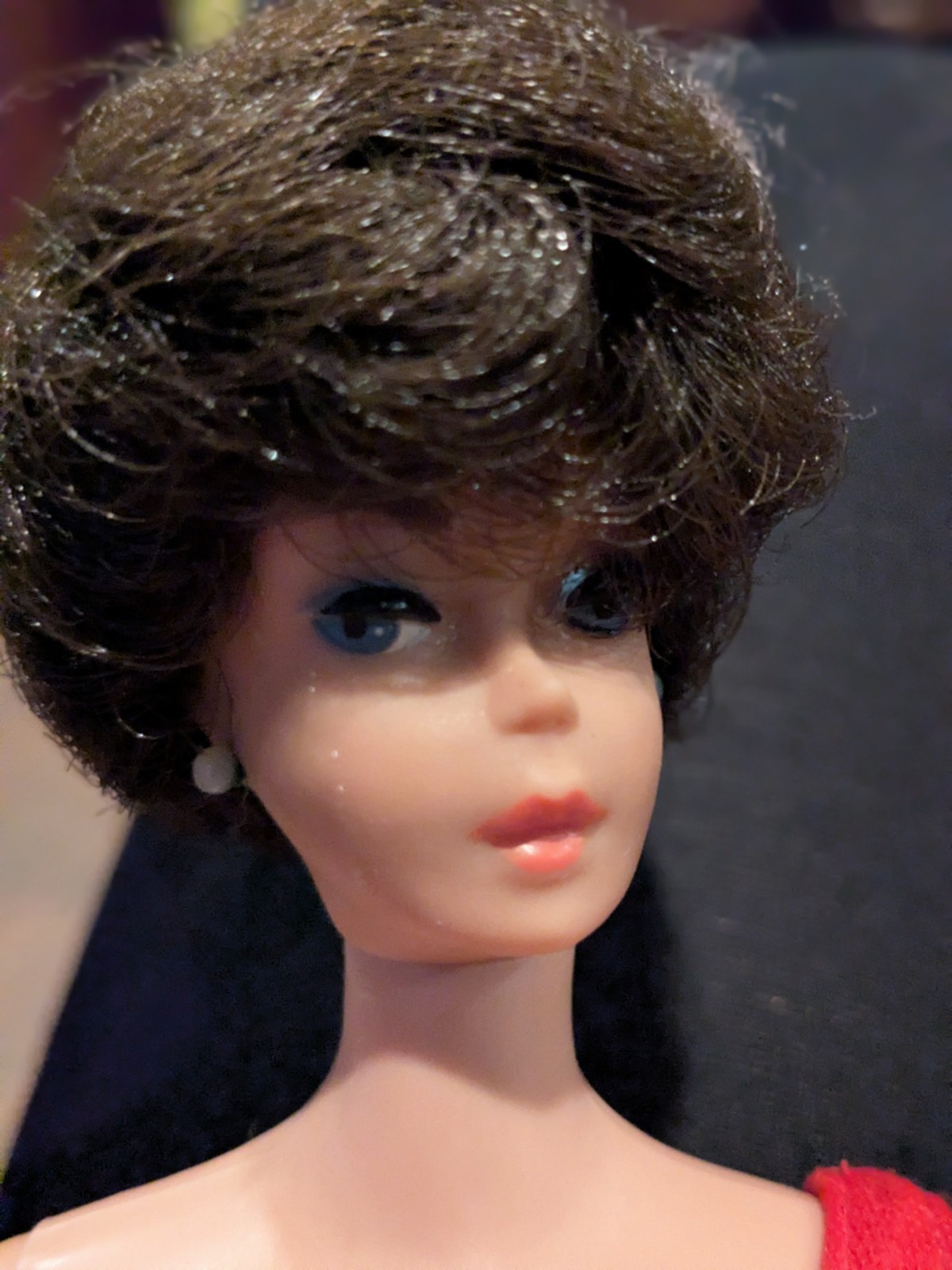Vintage BARBIE 1960s * BRUNETTE BROWN HAIR * Bubble Cut Barbie * JAPAN