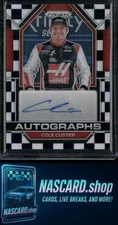 2023 Panini Prizm #A-CCS Cole Custer Autographs Checkered Flag Prizm #/50