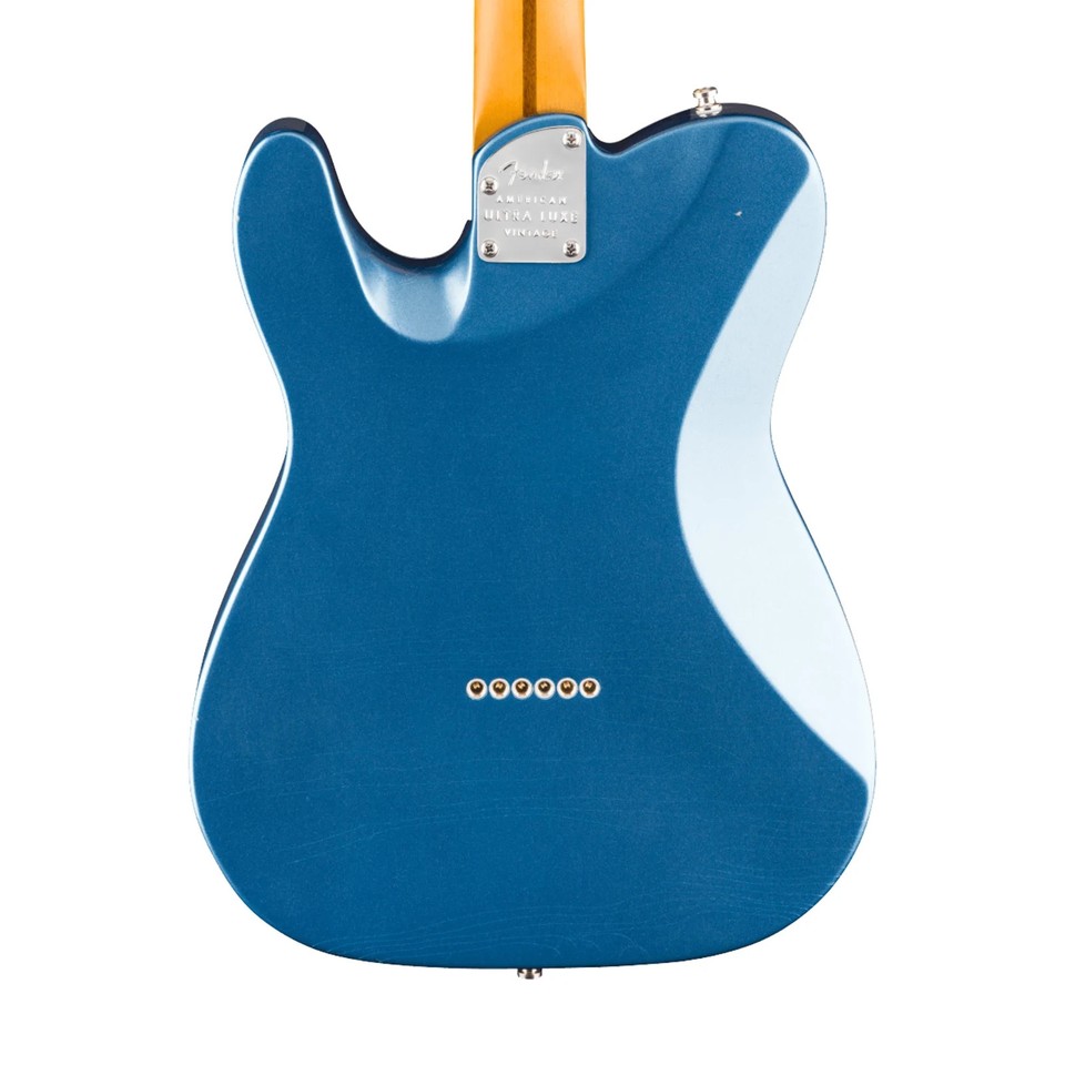 Fender American Ultra Luxe Custom Telecaster Electric Guitar, Lake ...