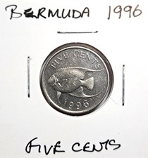 @@@,,,,A SUPERB 1996 BERMUDA  FIVE CENTS....@@@
