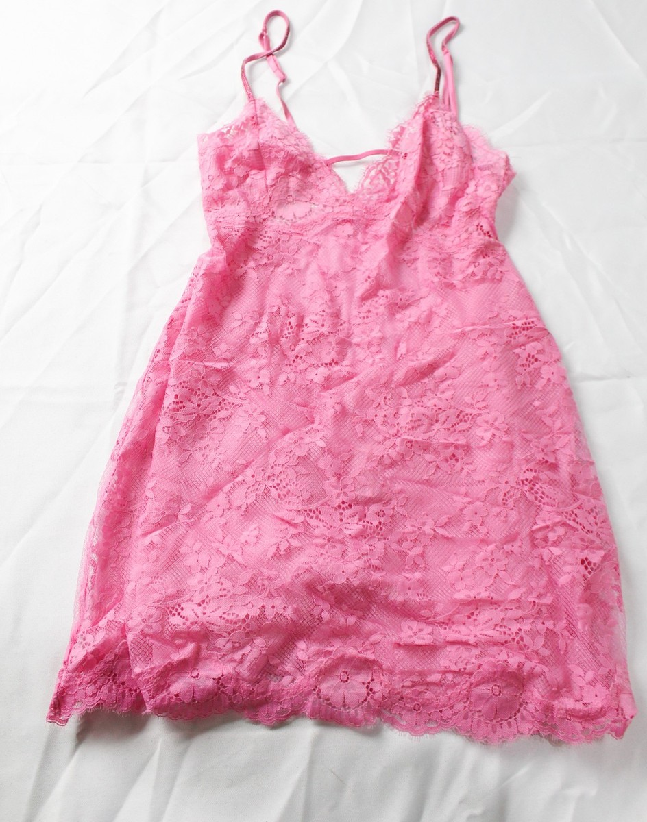 Victoria's Secret Women's Twinkle Strap Lace Slip Dress MS7 Rose Garden  Size XS | eBay