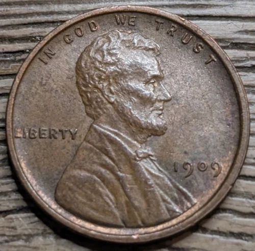 1909 VDB Lincoln Wheat Cent - AU