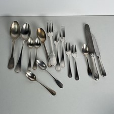 Lot couverts dépareillés métal argenté Christofle 15 pièces fourchette, cuillère