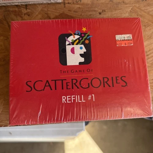 Milton Bradley Scattergories Refill #1 for Board Game Vintage 80s Family Fun NEW