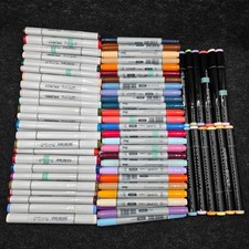 LOT OF 105 - Copic Sketch Art Markers - Assorted Colors