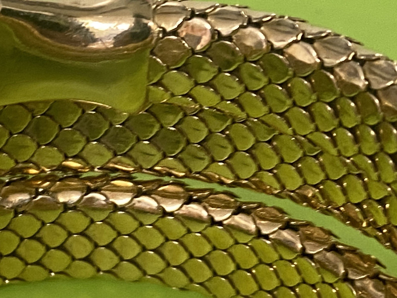 Italy Solid 18K Gold Custom Dragon 🐉 Ruby Eyes F… - image 13