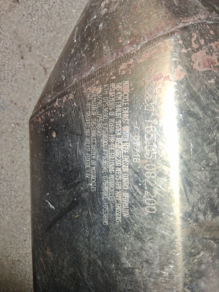 2018 KTM 690R stock Exhaust Muffler Enduro Motorcycle - Image 4 of 4