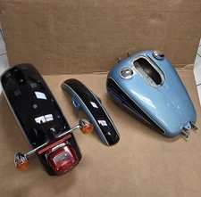 OEM HARLEY  paint set Dyna Low Rider blue black Gas tank Front Rear Fender FXDL