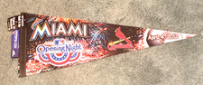 RARE Miami Marlins full size pennant Opening Night Marlins Park  4/4/2012 w/tag