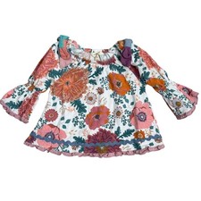 Matilda Jane Wonderment Little Florist Tunic Top Ruffle Bell Sleeve Girls 2