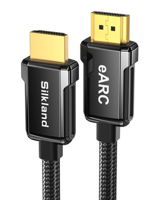 Silkland HDMI eARC ARC Cable for Soundbar 6.6FT 8K High Speed Cord
