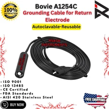 Bovie Return Electrode Cord Grounding Cable for Return Reusable Electrode New CE