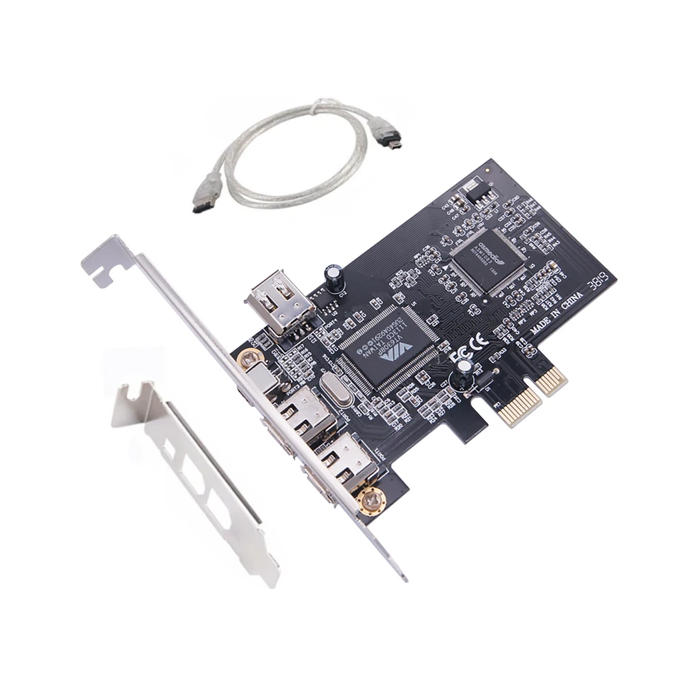 PCIE FireWire Card, PCI Ex1 to External IEEE 1394 Adapter Controller 4 Ports - Image 2 of 4