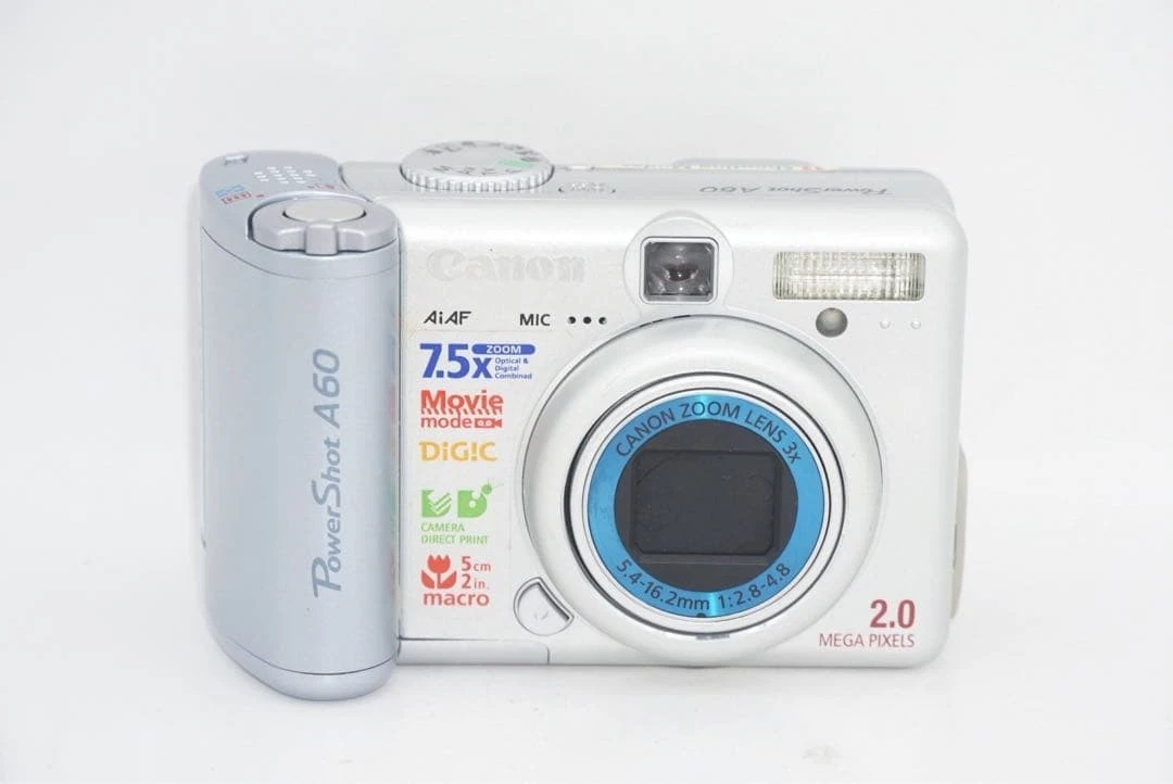 Canon PowerShot A60 1-4.9x Digital Zoom Digital Cameras for sale