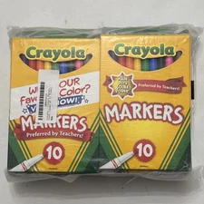 Crayola, 10 Pack Markers, 12 Packs, Fine Line