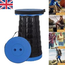 Portable Folding Stool Retractable Pop Up Outdoor Travel Seat Camp Fishing Chair