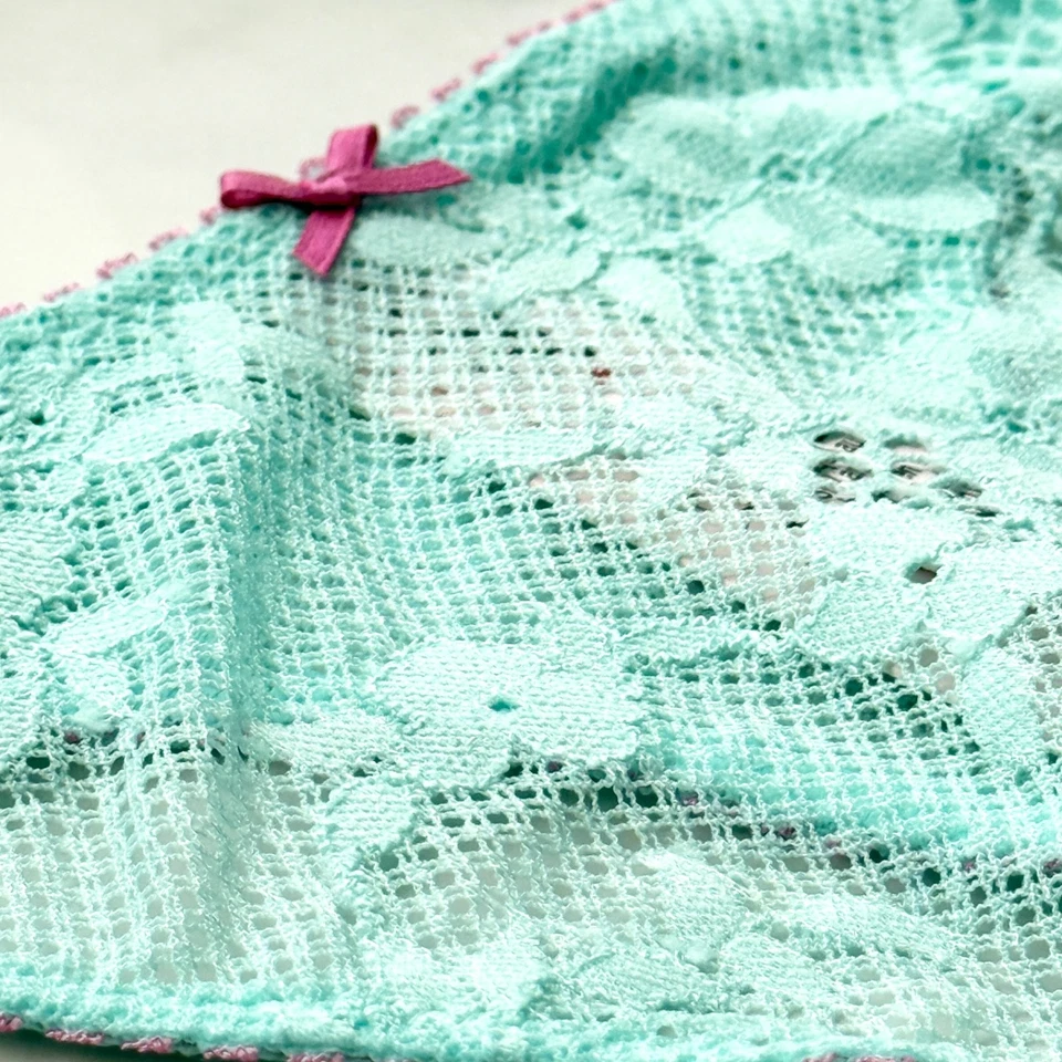 Victoria's Secret Tease Tanga Cuchara Pierna Alta Cascada y Nueva Peonía L/XL Foto 4 de 4