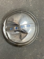 1947-48 Ford Super Deluxe Hubcap 9.5 Dog Dish Oem Vintage Used Dented Single
