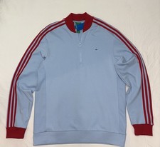 adidas Originals 3-Stripes 1/4 Zip Golf Line Sweatshirt Size Large