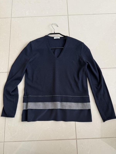 Women Peserico Sweater Navy Wool 36 / S / 44