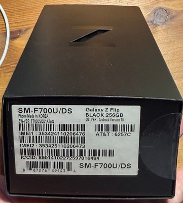 Samsung Galaxy Z Flip 256GB (AT&T) Black, New In Box