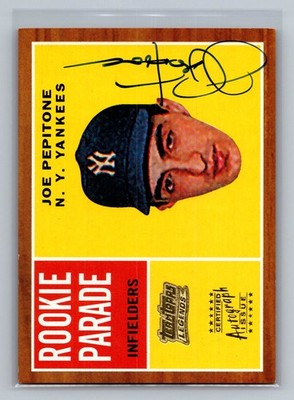 2001 Topps #TT35R Joe Pepitone Team Topps Legends Autographs